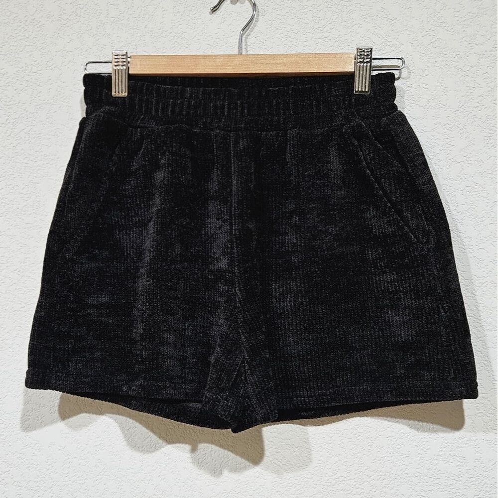 See And Be Seen Brown Velvet Women Shorts Size S